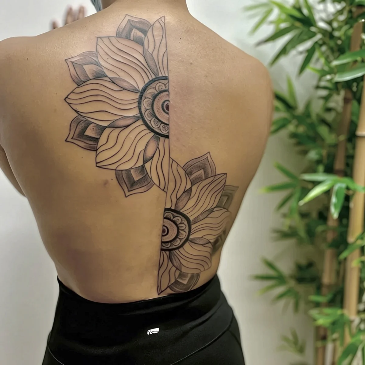 Black and grey tattoo by Trish at Lotus Tattoo