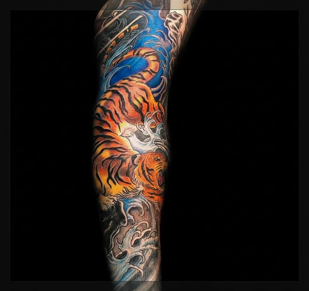 Color tattoo by Trish at Lotus Tattoo