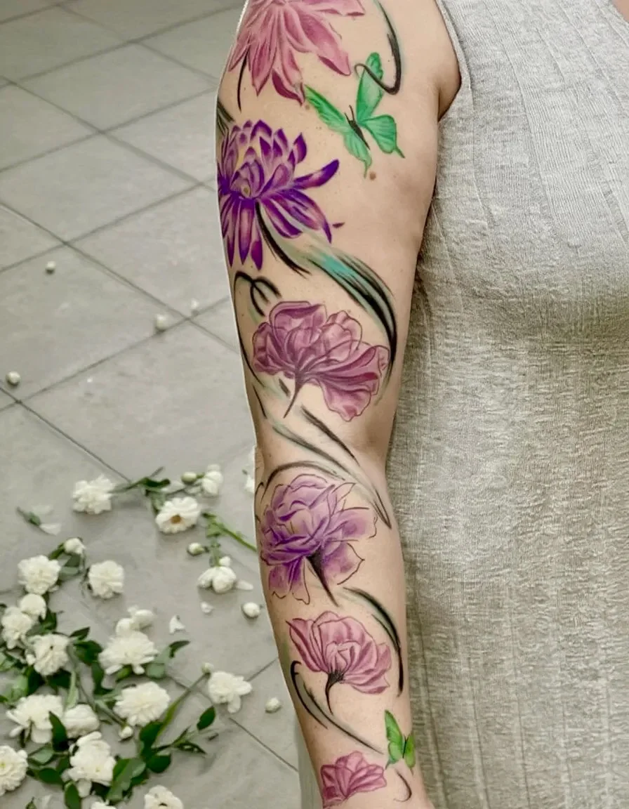 Color tattoo by Trish at Lotus Tattoo