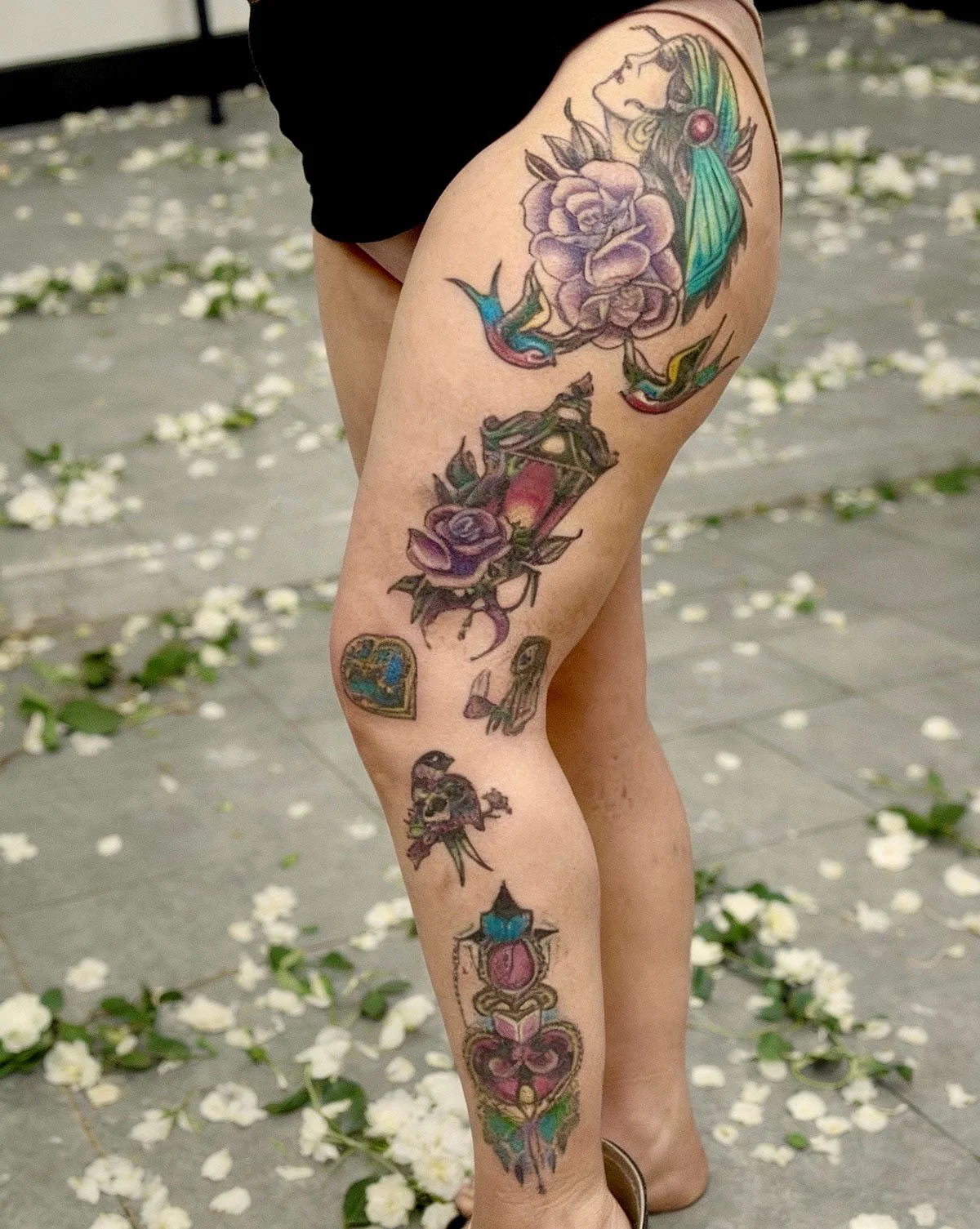 Color tattoo by Trish at Lotus Tattoo