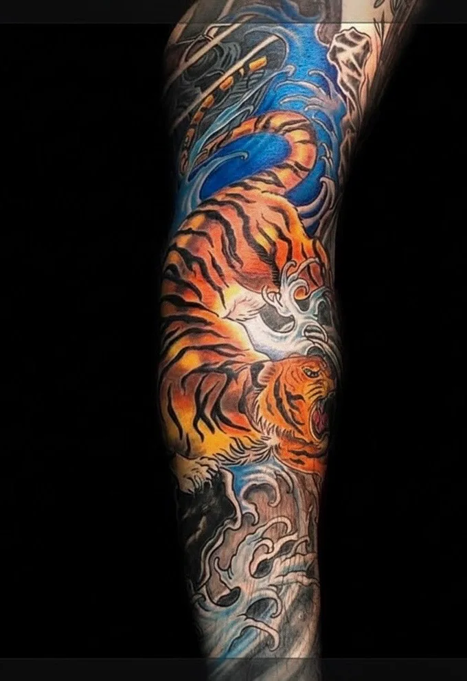 Color tattoo by Trish at Lotus Tattoo