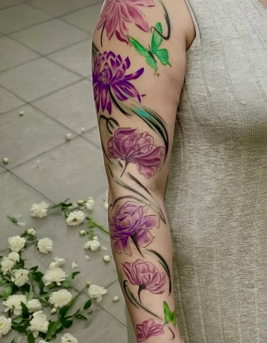 Color tattoo by Trish at Lotus Tattoo